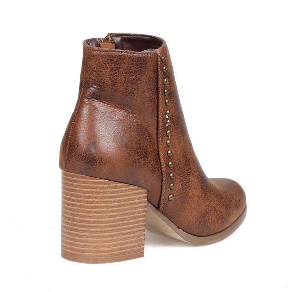 Durent-01 Mid-Calf Women's Chunky Heel Booties - Picture 3 of 3